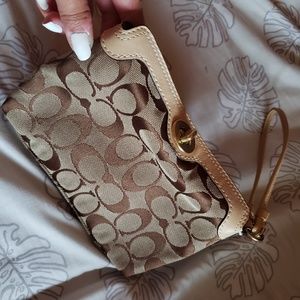 Coach wristlet pouch